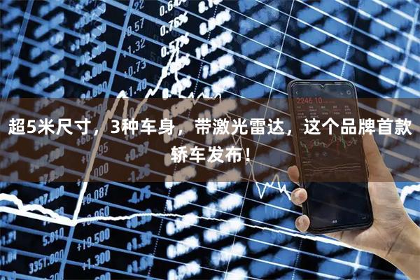 超5米尺寸，3种车身，带激光雷达，这个品牌首款轿车发布！
