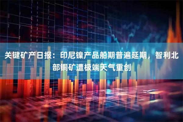 关键矿产日报：印尼镍产品船期普遍延期，智利北部铜矿遭极端天气重创